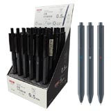 CX2050_0.5MM按壓式/細字中性鋼珠筆【3色混裝展示盒】