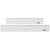 CD-181_18cm ACRYLIC RULER WITH CUTTING EDGE